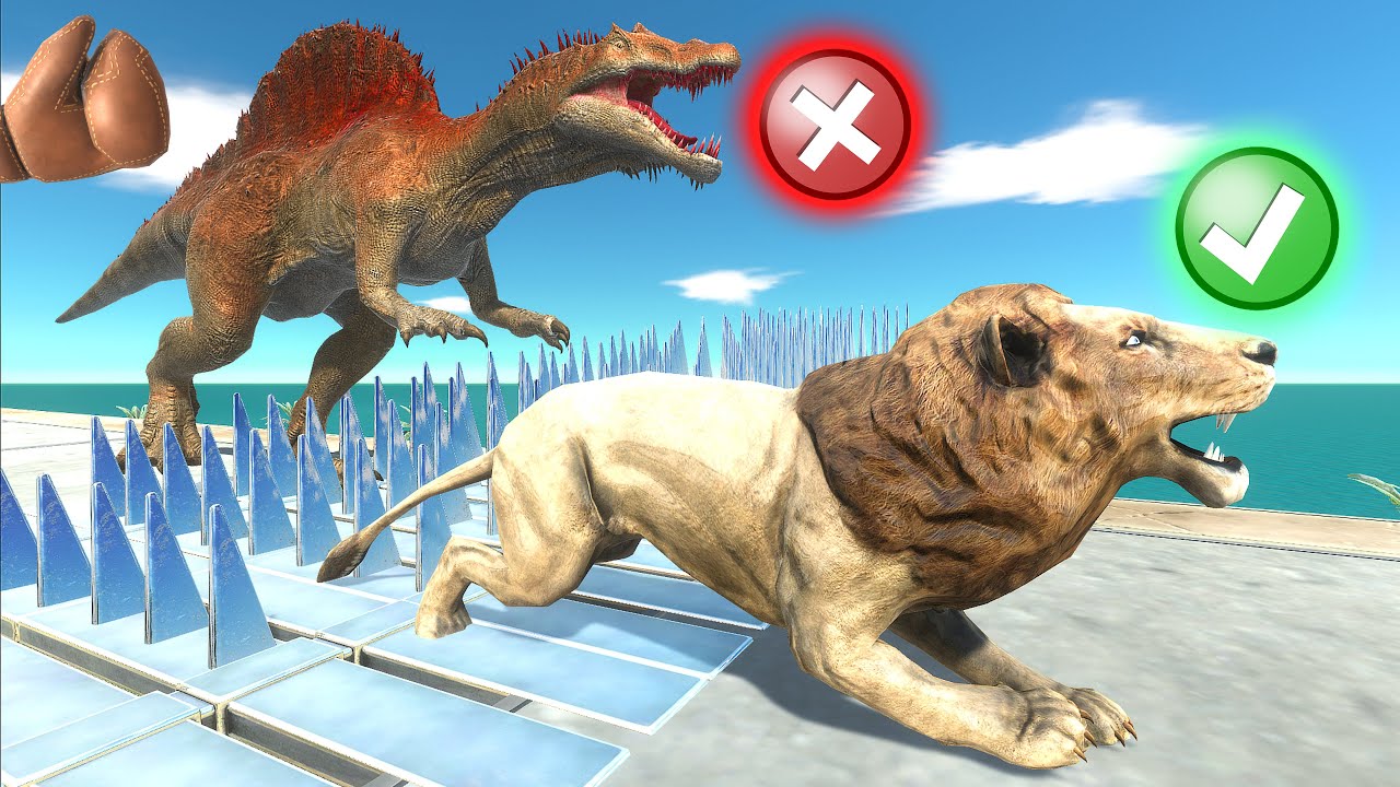 Animals vs Dinosaurs – The Deadliest Slide Challenge EVER! 🦖🔥