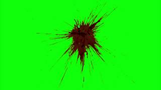 Blood Splatter on Window (1080p)