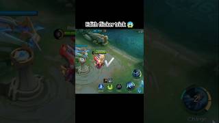 Edith flicker trick 😱 #shorts #mlbb #mobilelegends