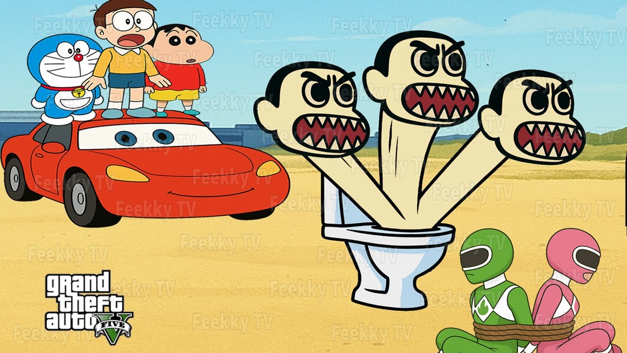 Shinchan in Hindi | Doraemon in Hindi | Cartoon new episode Hindi in GTA 5 | शिनचैन - Part 92