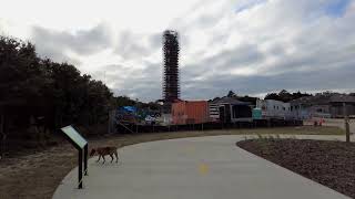 Walk Down New Buxton Bike Path and Cape Hatteras Lighthouse