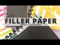 FILLER PAPER ORGANIZATION IDEAS