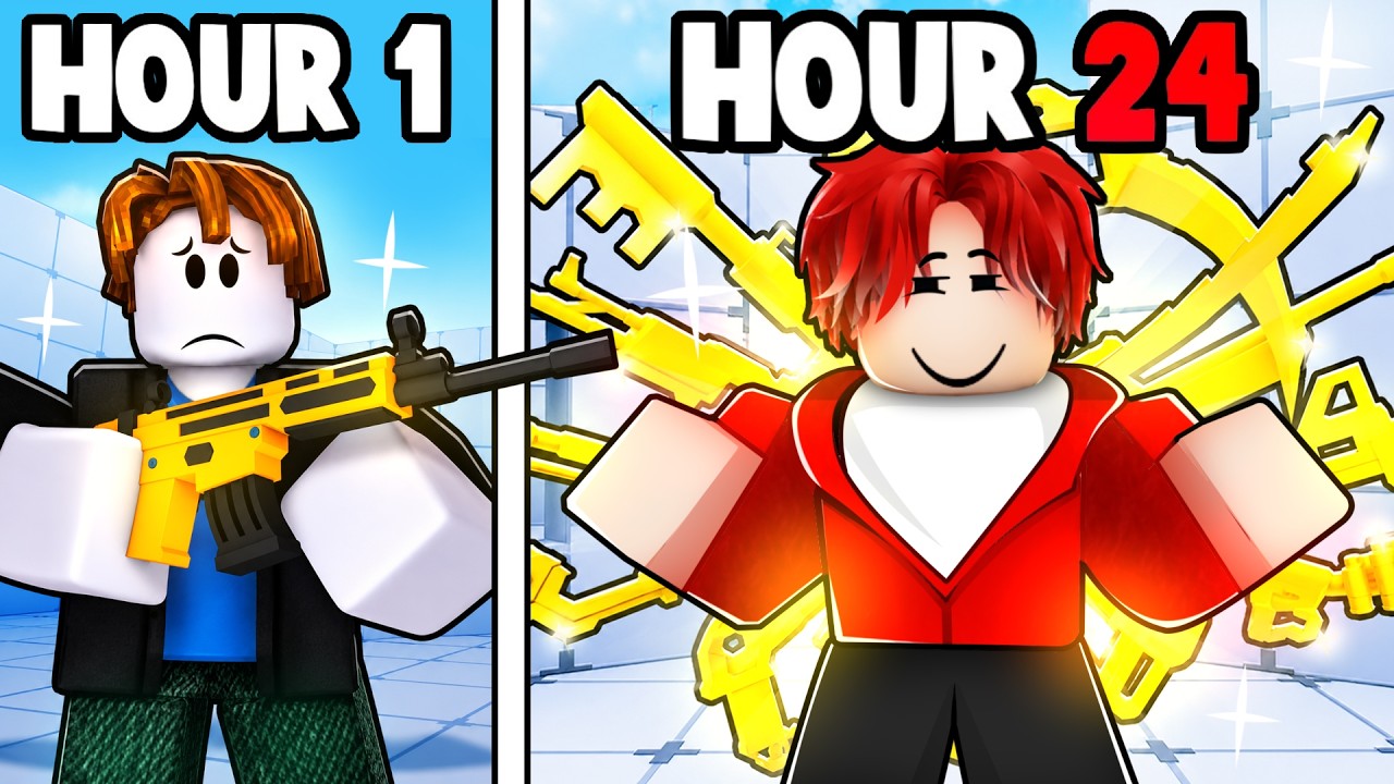 I Played 24 HOURS of Roblox Rivals as a NOOB