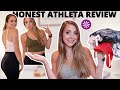 HONEST ATHLETA REVIEW & TRY-ON HAUL| is it worth the money? new long-line sportsbras, shorts & more!
