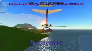 The first player has landed at Saba Airport by using Boeing 727 in Roblox PTFS!!! [Maybe]