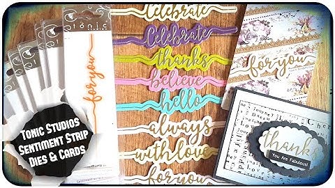 Haul & Review of Tonic Sentiment Strip Dies & Cards