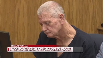 Ohio truck driver sentenced in deadly I-70 bus crash