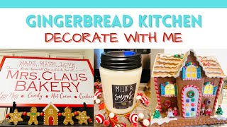 *NEW* GINGERBREAD THEMED KITCHEN | CHRISTMAS KITCHEN DECORATE WITH ME 2022