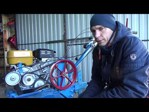 Как заменить ремень на мотоблок Обзор задней скорости для Нева МБ-2 (12 видео)