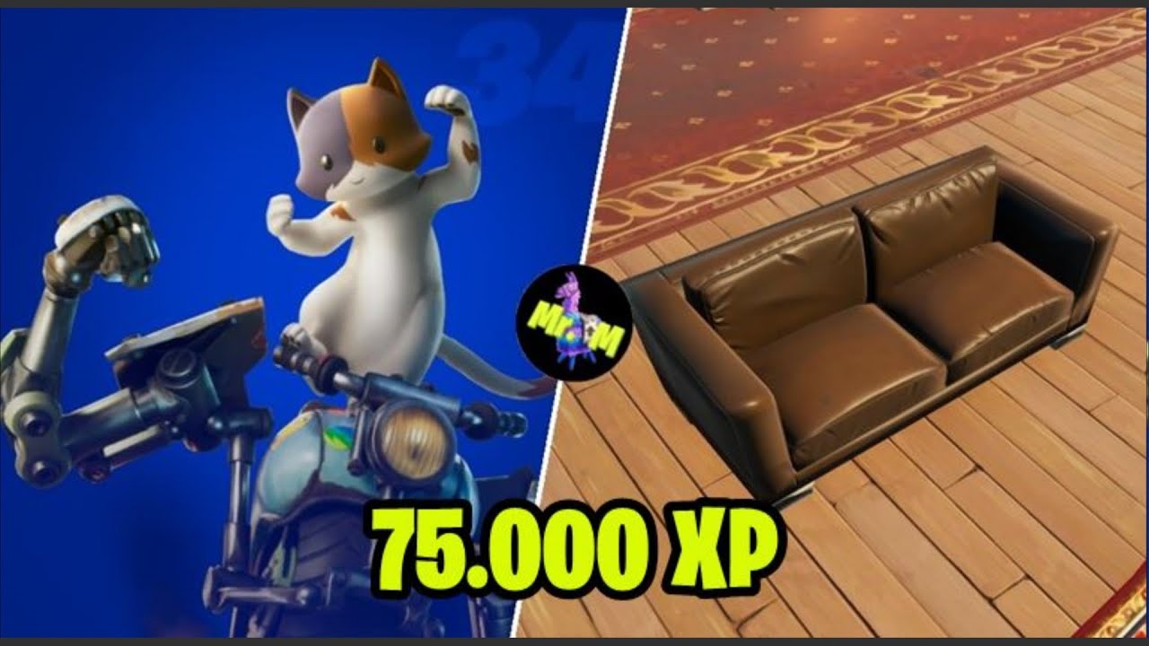 Sofas, Beds or chairs destroyed with a Pickaxe in Fortnite Chapter 2 Season 5 How to get 75k