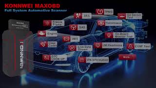 2026 KONNWEI MAXOBD Car OBDII Fault Diagnostic Tool Full System Dee