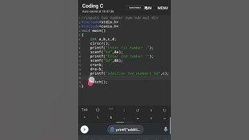 #24 C programming input to numbers Addition, Subtraction, Multiplication and Division| #teach_techno