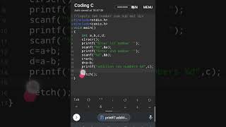 #24 C programming input to numbers Addition, Subtraction, Multiplication and Division| #teach_techno