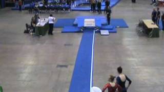 Mary Rossi Level 10 double mini trampoline regionals April 2009