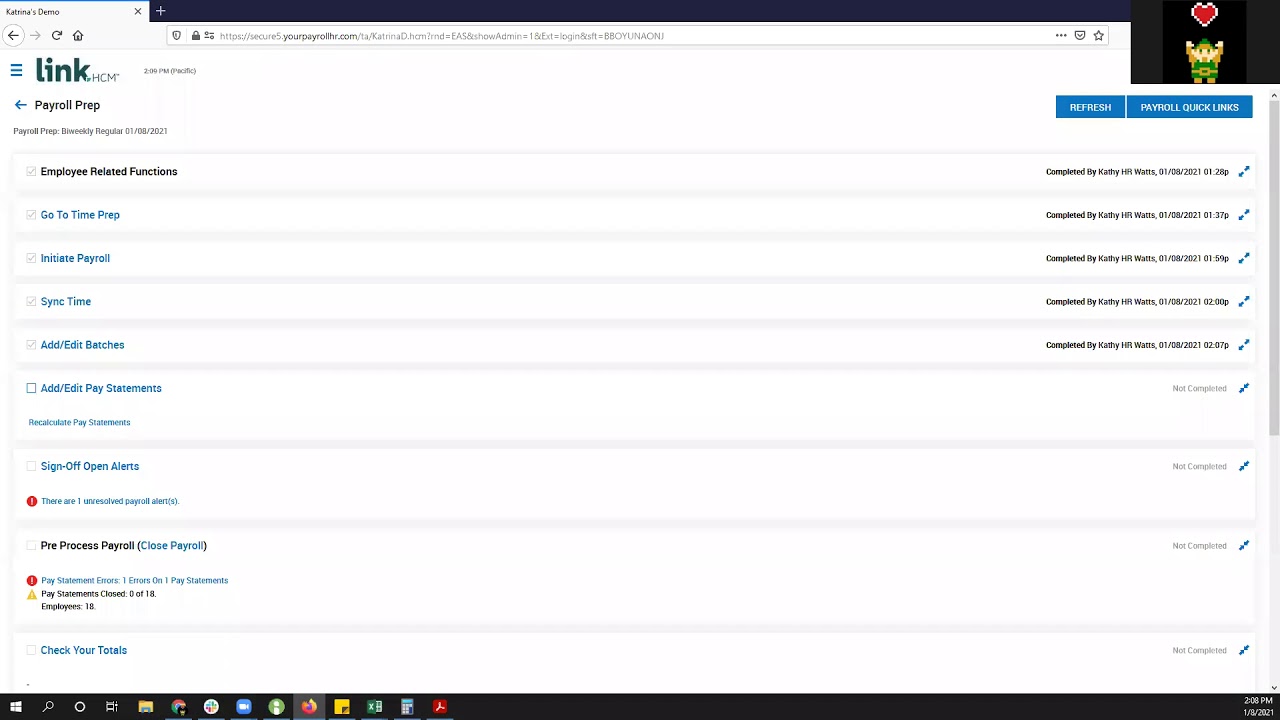 Processing Payroll (Payroll Prep Steps) - New UI