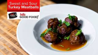 DELICIOUS and EASY Sweet and Sour Turkey Meatballs