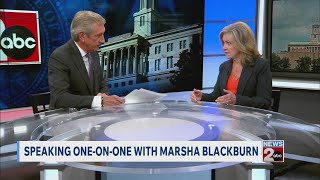Speaking one-on-one with Sen. Marsha Blackburn