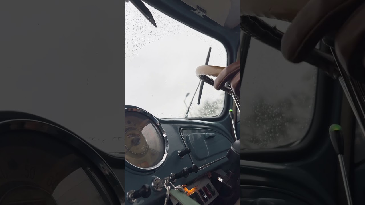 Hill Start in a Morris Minor - On a Wet Day 🥹