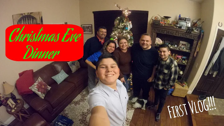 CHRISTMAS EVE DINNER!!! (First Vlog)|Andrew Becerra