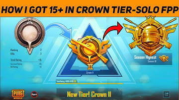 HOW I GOT 15+ IN CROWN 2 TIER SOLO FPP SAMSUNG A3,A5,A6,A7,J2,J5,J7,S5,S6,S7,59,A10,A20,A30,A50,A70