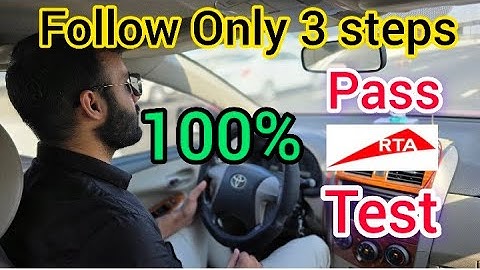 Very easy to pass RTA test|how you can get dubai driving license|final road test|assessment test