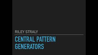 Central Pattern Generators