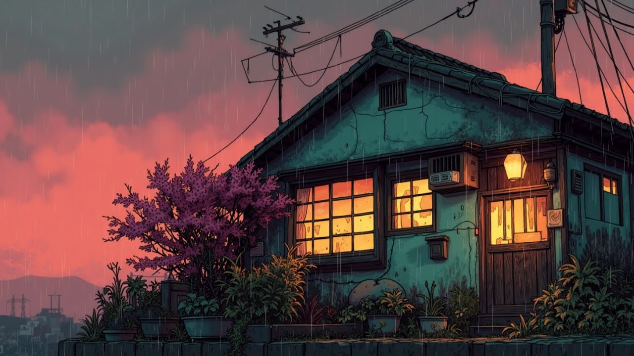 Уютные японские уличные биты, расслабляющая музыка для сна и атмосферные ночные настроения 😌