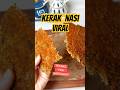 Kerak Nasi Viral! Nasi Sisa Jadi Cemilan Super Renyah. #f #feedshorts #shorts #cooking #food