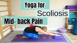 3 easy stretches for scoliosis mid back pain