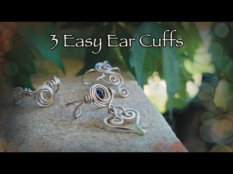 3 Easy Wire Wrap Ear Cuff Designs!