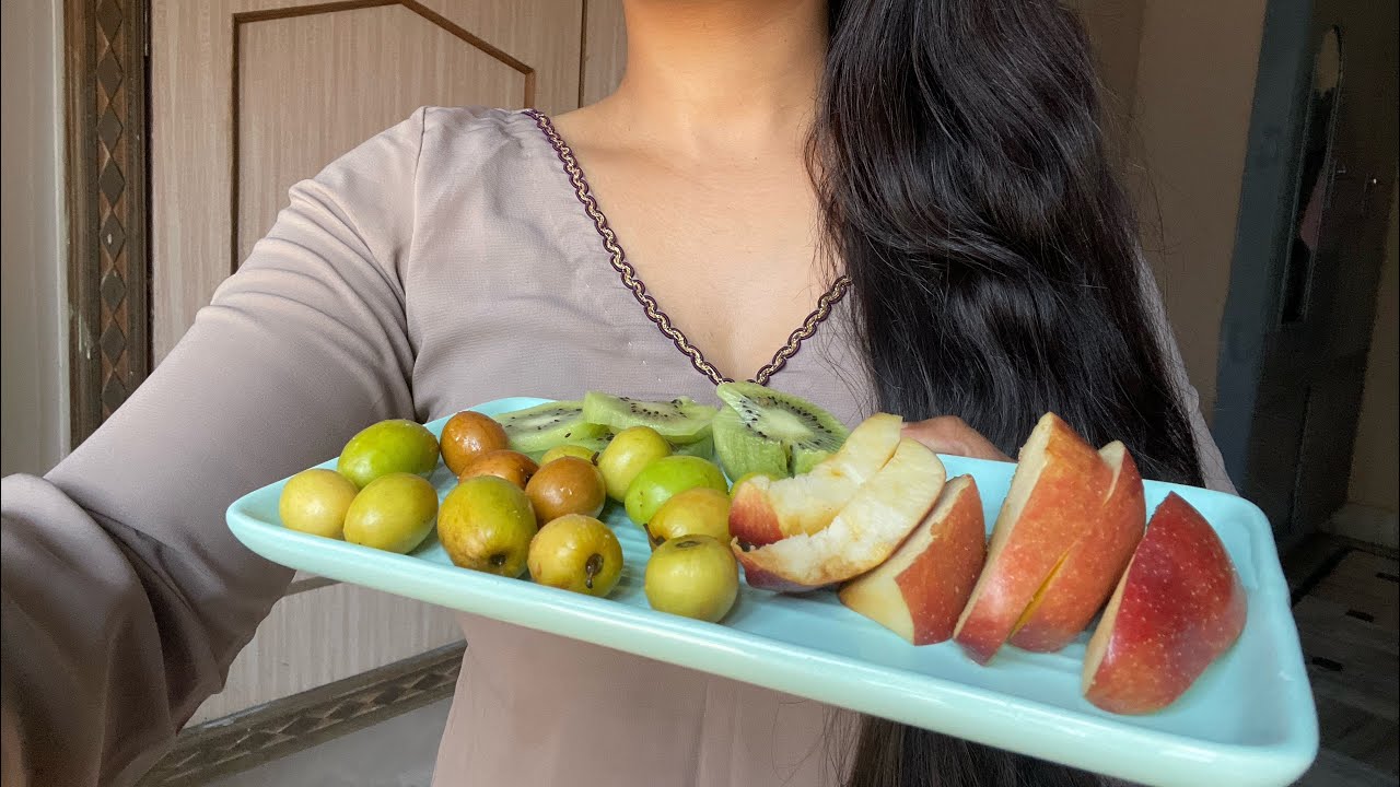 Ber (Indian Jujube) Eating ASMR | Crunchy Fruit Sounds 🍏✨