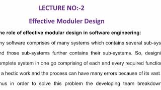 3CS4-07, Lec-2, Part-1, SE, Effective Modular Design, Unit-4, Shashi Kant