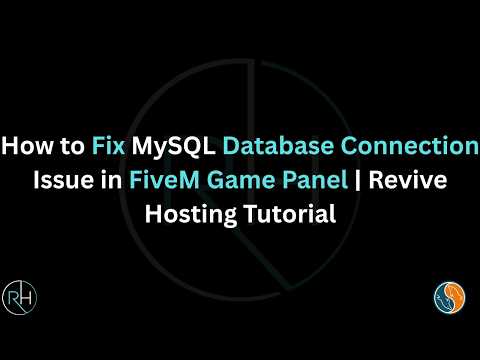 How to Fix MySQL Database Connection Issue in FiveM Server #fivem #gtav