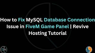 How to Fix MySQL Database Connection Issue in FiveM Server #fivem #gtav