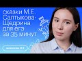 Сказки М.Е. Салтыкова- Щедрина для ЕГЭ за 35 минут | Литература с Лилией Булгариной