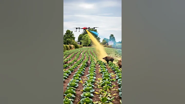 Advanced drone successfully repels wild boar from the farm!