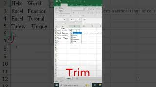 trim function in Ms excel #excel #microsoftexcel #amharic #microsoftoffice
