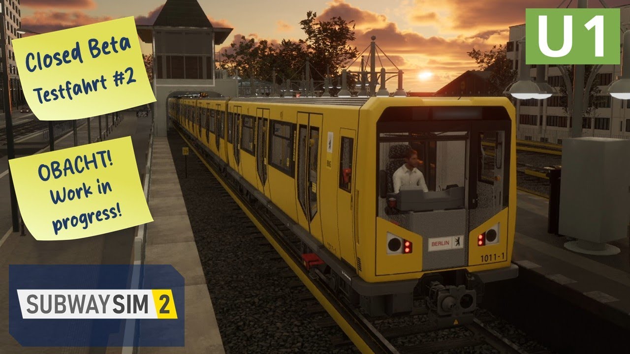 Closed Beta Testfahrt #2 - Kurzes Vergnügen in der Morgendämmerung | U1 | HK | SubwaySim 2