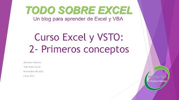 Curso Excel y VSTO: 2- Primeros conceptos (Clases y objetos)