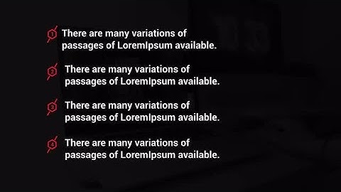 Modern Text Bullet Lists After Effects Templates