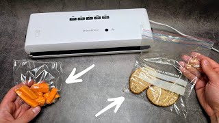 How to Use Regular Freezer Bags with VACUUM SEALER - Simple Trick!