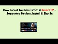 How To Get YouTube TV On A Smart TV – Supported Devices, Install & Sign In
