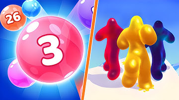 Blob Runner 3D VS Marble Run 3D Gameplay Android iOS New Update All Levels 4K Ep50