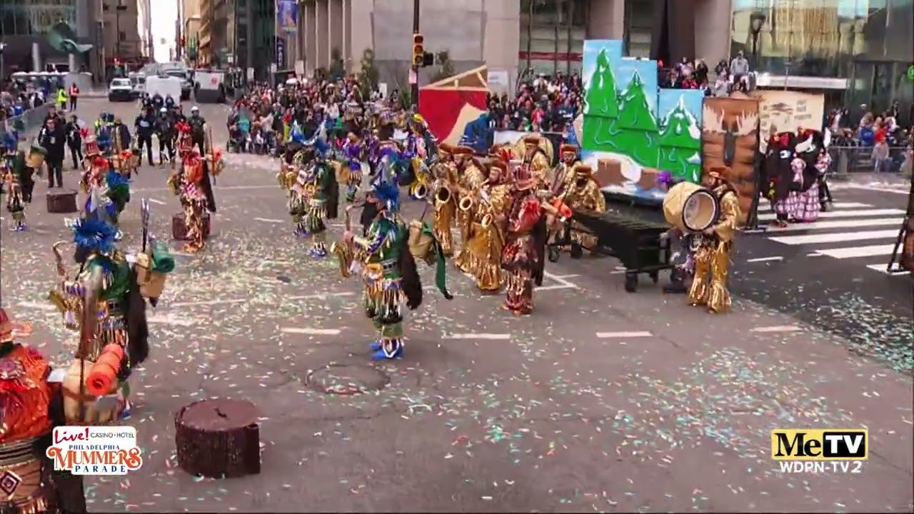 Mummers 2023 String Band 04 Aqua