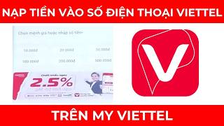 How to Top Up Your Viettel Phone Number on My Viettel screenshot 1