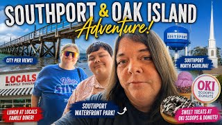 SOUTHPORT & OAK ISLAND ADVENTURE! 🌊  Local’s Family Diner, City Pier & OKI Scoop Shop & Donuts