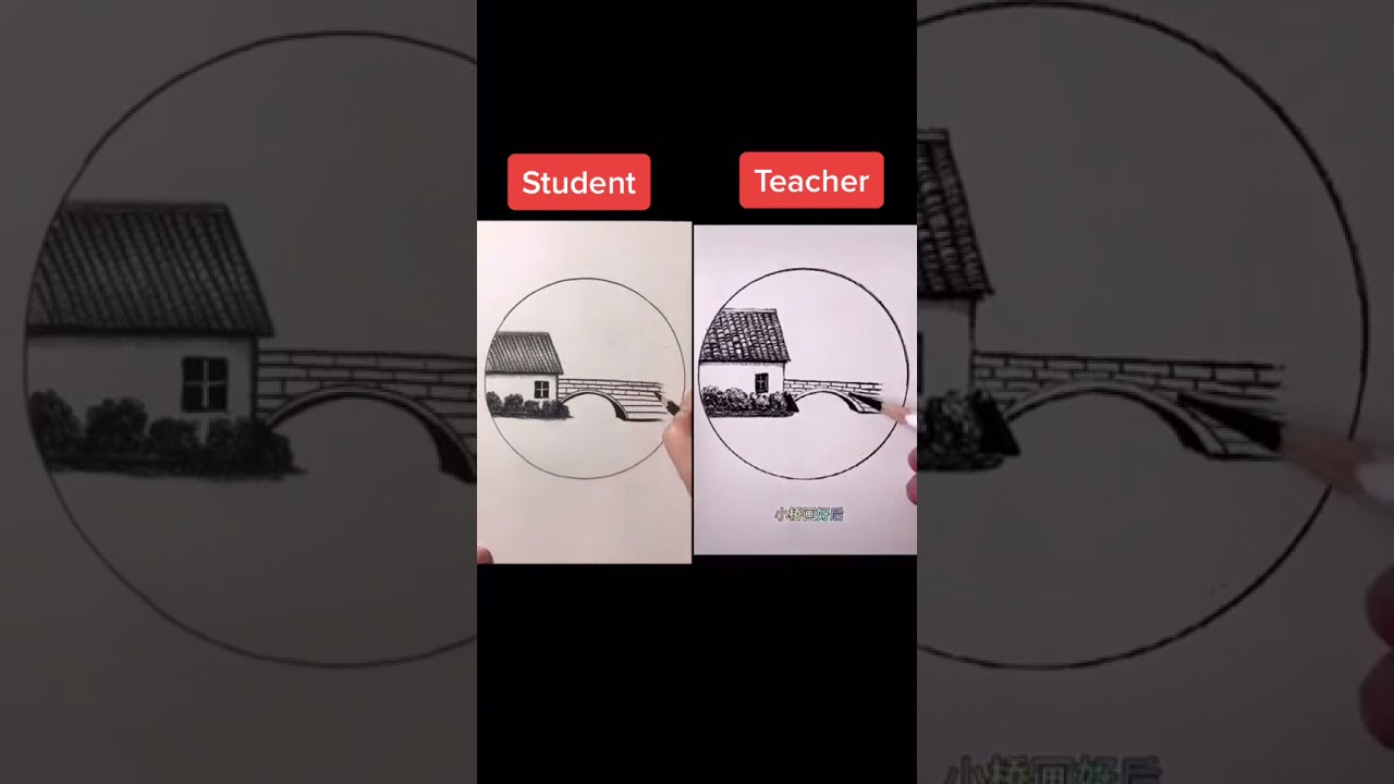 Teacher vs Student drawing challenge 