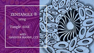 Zentangle® Mini Project with Tangle EDIE beginners tutorial