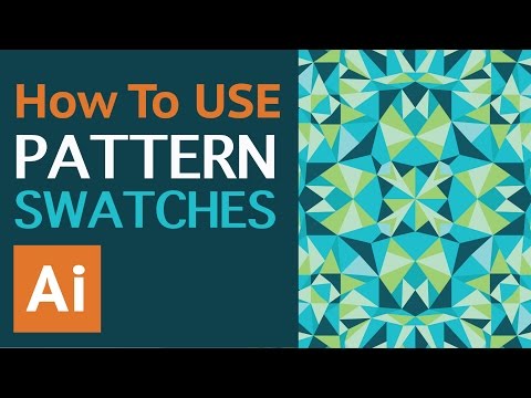 How To Use Vector Repeat Pattern Swatches in Adobe Illustrator. Beginner Tutorial On Vector Patterns