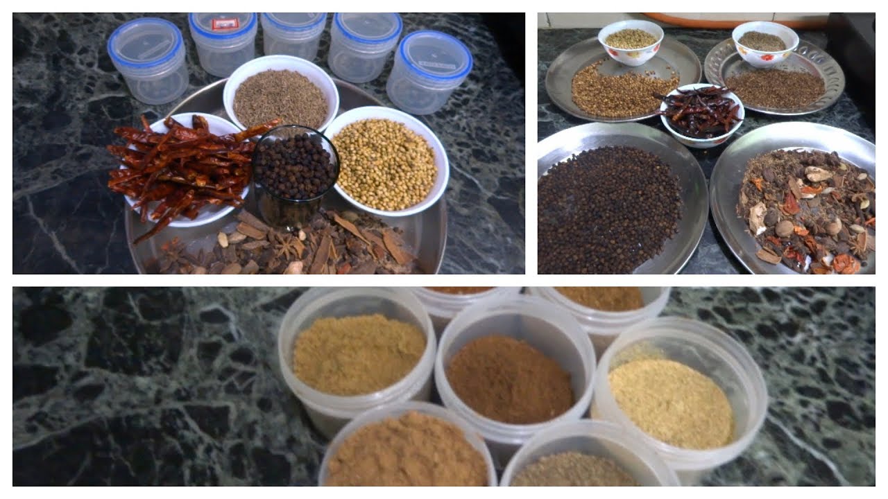 My Monthly Indian MASALA making routine|| making Indian spices at home
